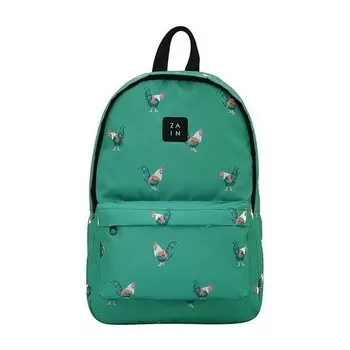 Рюкзак ZAIN Петухи, зеленый