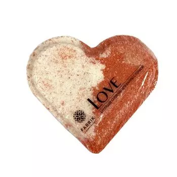 Сердце бурлящее для ванны Fabrik Cosmetology с пенкой Love, 110 г