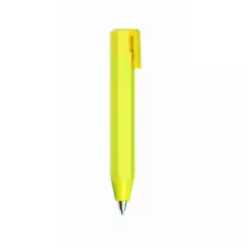 Шариковая ручка, желтая, с желтым зажимом