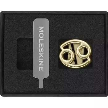 Шильд-символ Moleskine Zodiac Рак, золотистый