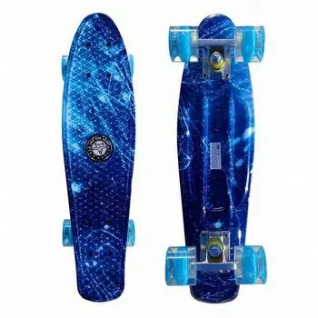 Скейт "Космос" со светящимися колесами