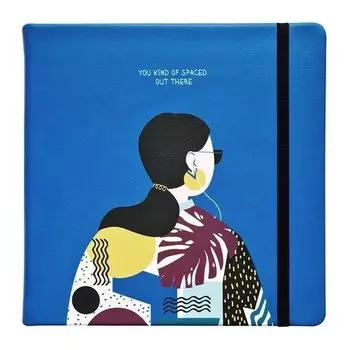 Скетчбук Infolio Study, коллекция Indigo, нелинованный, 64 листа, 15 х 15 см