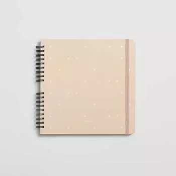 Скетчбук на пружине для смешанных техник Falafel books Blossom, розовый, 19 х 19 см