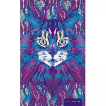 Скетчбук "Дикий кот" А5, 100 листов, 100 г/м2