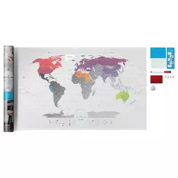 Скретч-карта мира Travel Map "Air World", 60 х 96 см
