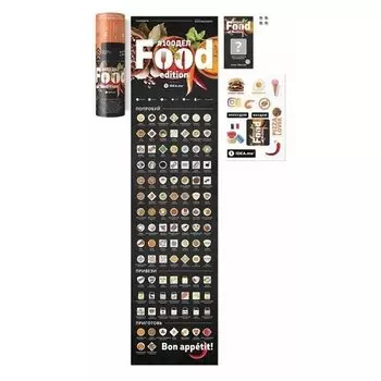 Скретч-постер #100дел "Food Edition"