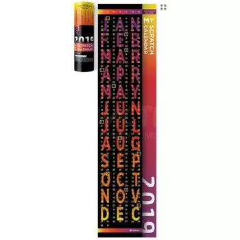 Скретч постер "My Scratch Calendar 2019"