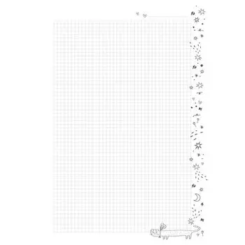 Сменный блок Be Smart, коллекция Feed us, в клетку, 80 листов, 21 х 29,7 см