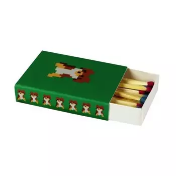 Спички "Люкс" №10, красный+голубой