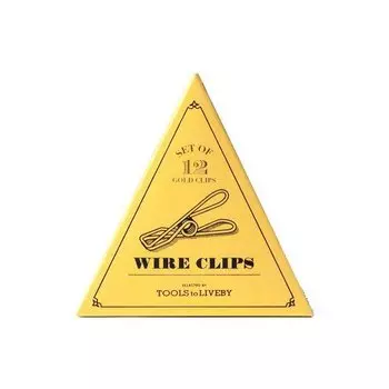 Срепки "Wire", золотистые, 12 шт.