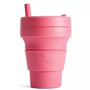 Стакан складной Stojo Biggie Peony, 470 мл