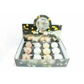 Стеклянный шар 8 см, в ассортименте