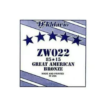Струна одиночная для акустической гитары DAddario ZW022
