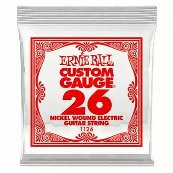 Струна одиночная для электрогитары Ernie Ball 1126 Nickel Wound 26