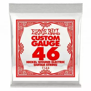 Струна одиночная для электрогитары Ernie Ball 1146 Nickel Wound 46