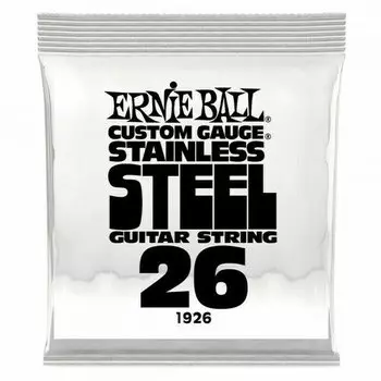 Струна одиночная для электрогитары Ernie Ball 1926 Stainless Steel 26