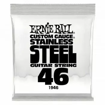 Струна одиночная для электрогитары Ernie Ball 1946 Stainless Steel 46