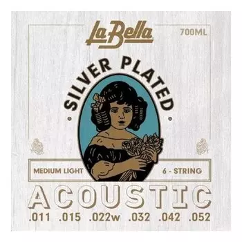 Струны для акустической гитары La Bella 700 ML
