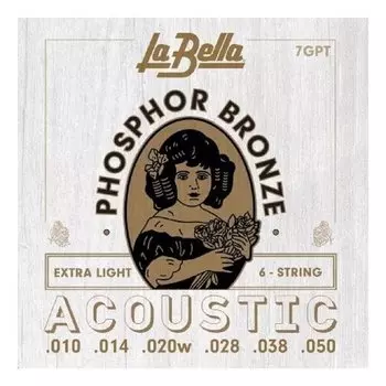 Струны для акустической гитары La Bella 7 GPT