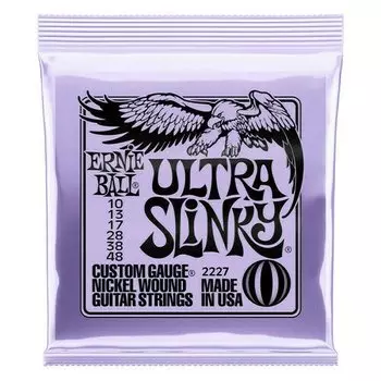 Струны для электрогитары Ernie Ball 2227 Nickel Wound Slinky Ultra 10-48