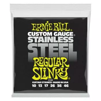 Струны для электрогитары Ernie Ball 2246 Stainless Steel Slinky Regular 10-46
