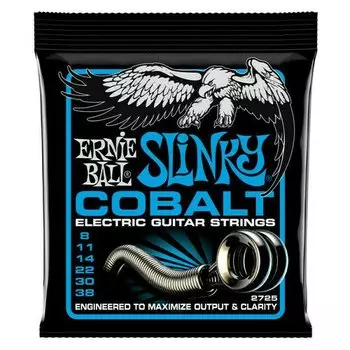 Струны для электрогитары Ernie Ball 2725 Cobalt Slinky Extra 8-38