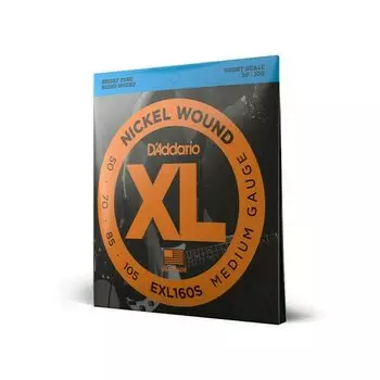 Струны для бас-гитары DAddario EXL160 S
