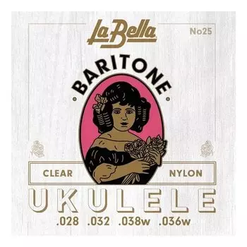 Струны для укулеле баритон La Bella 25