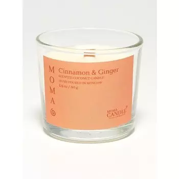 Свеча ароматическая Momacandle Cinnamon &amp; Ginger, 80 г