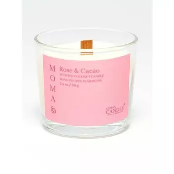 Свеча ароматическая Momacandle Rose &amp; Cacao, 80 гр