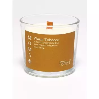 Свеча ароматическая Momacandle Warm Tobacco, 80 гр