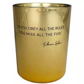 Свеча ароматическая My Flame If You Obey All The Rules, You Miss All The fun, тонкий шелк