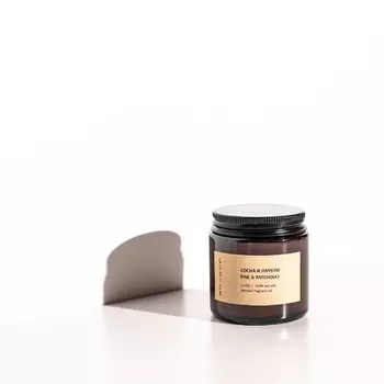 Свеча GLOTOK "Сосна и Пачули", 120 г