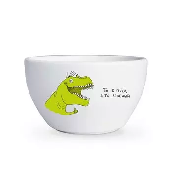 Тарелка «Дино «Ты б поел, а то зеленый»