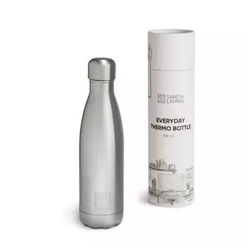 Термобутылка для воды Santai Living "Everyday", 500 мл, серебристая