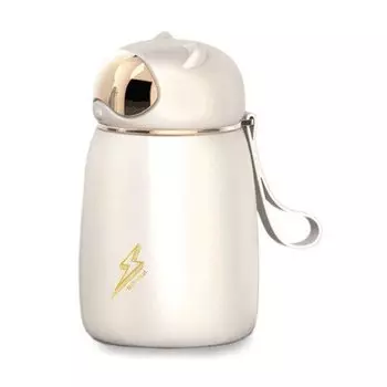 Термос HelloDream "Alien Cat", 350 мл, бежевый