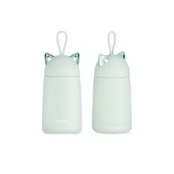 Термос HelloDream "Cute Cat", 350 мл, мятный