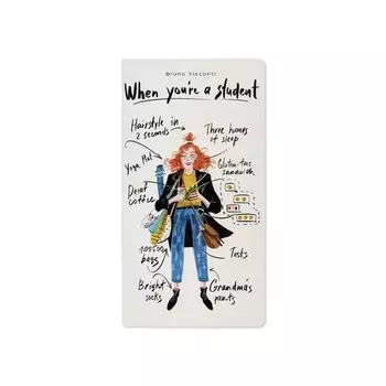 Тетрадь Bruno Visconti "When You A Student", 30 листов, А6