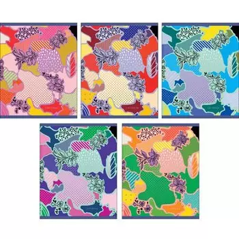 Тетрадь "Цветочный микс" А5, 48 листов в клетку, в ассортименте