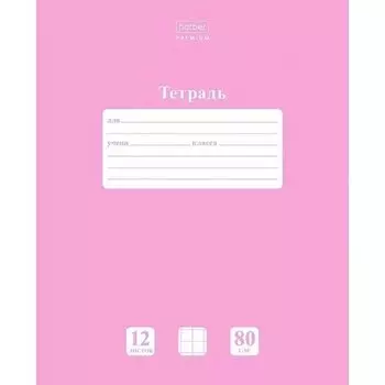 Тетрадь Hatber «Пион» А5, 12 листов в крупную клетку
