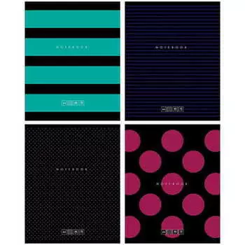 Тетрадь "In black" А5, 48 листов, в клетку, в ассортименте