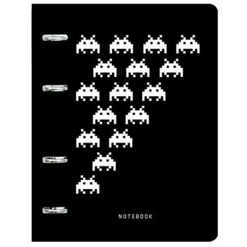 Тетрадь Канц-Эксмо Black style 2, 120 листов, в клетку, на кольцах, А5