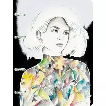 Тетрадь Канц-Эксмо Girl power, 100 листов, в клетку, на кольцах, А5