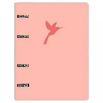 Тетрадь Канц-Эксмо Harmony, 120 листов, в клетку, на кольцах, А5, розовая