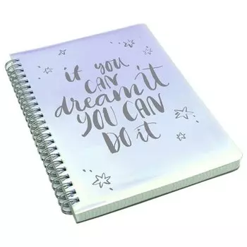 Тетрадь "Light Book" А5, 80 листов, в клетку, 70 г/м2, сиреневая