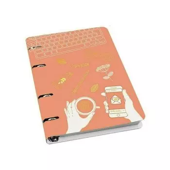 Тетрадь Listoff My dreams Дизайн 12, 100 листов, в клетку, на кольцах, А5