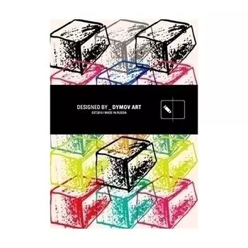 Тетрадь нелинованная "Кубы" А6, 40 листов