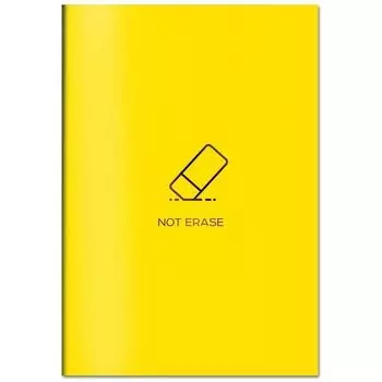 Тетрадь общая А5, 48 листов, в клетку, желтая