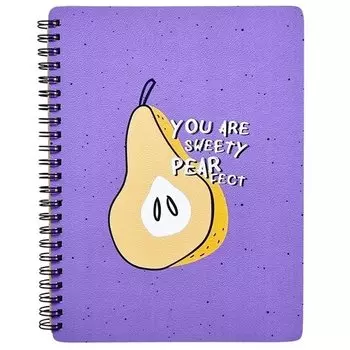 Тетрадь общая Be Smart Fruits Груши, в клетку, на спирали, 96 листов, 156 х 207 мм