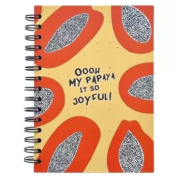 Тетрадь общая Be Smart Fruits Папайя, в клетку, на спирали, 120 листов, 144 х 204 мм